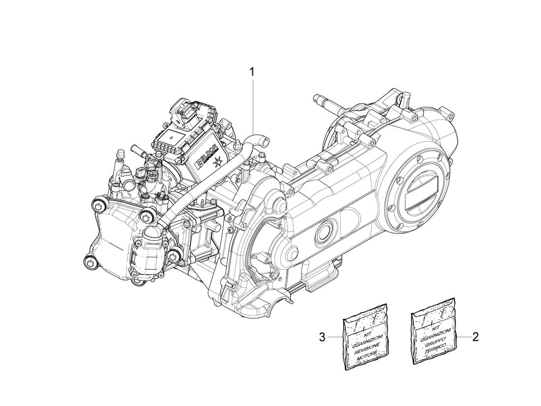 Vespa Sprint 50 4T 4V NOABS E2 2014-2017 – Motor Compleet
