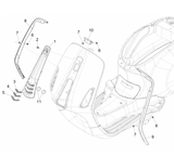 Vespa Sprint 50 4T 4V NOABS E2 2014-2017 – Front screen