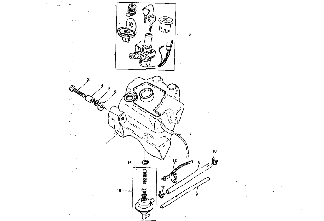 Yamaha Aerox 50 R – Benzinetank