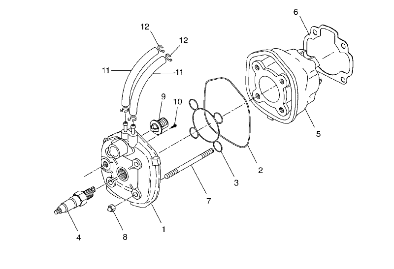 Yamaha Aerox 50 R – Cilinder