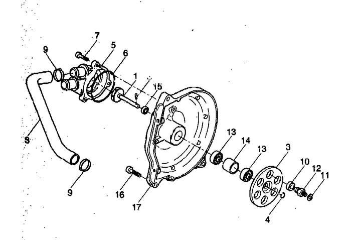 Yamaha Aerox 50 R – Waterpomp
