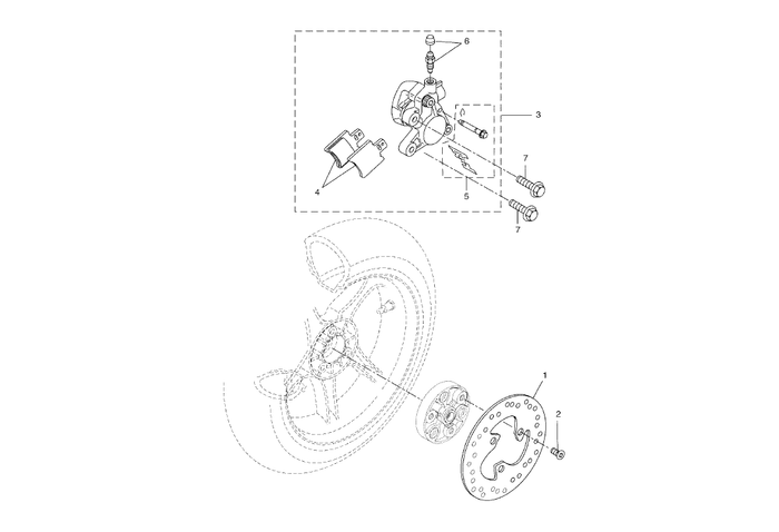 Yamaha Aerox 50 R Facelift – Remklauw Achter