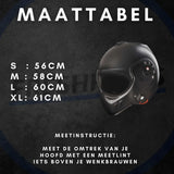 Boxer V8 Helm Mat Zwart S T/M Xxl