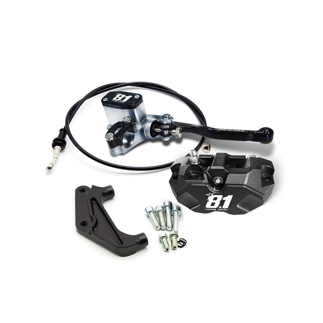 Ottopuntouno Bremssattel-Kit + Bremshebel Hurricane Front Runner 125-180cc 2-Takt