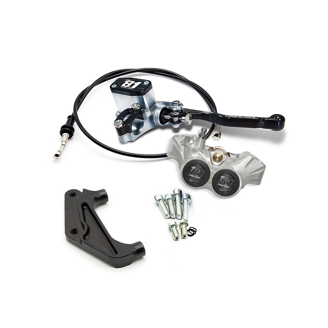 Ottopuntouno Remklauw Kit + Remhendel New Era Voorkant Runner 125-180cc 2 Takt