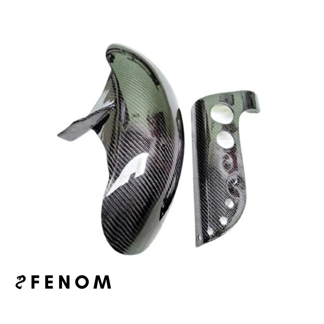 Carbon Spatbord Set Indo Style Zip / Vespa Geweven Carbon Zip