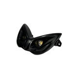 Headlight with LED flashing lights aerox shine black