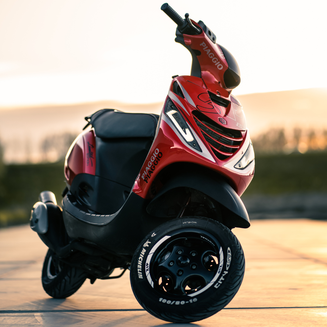 Kappenset Piaggio Zip Ferrari Glans Rood