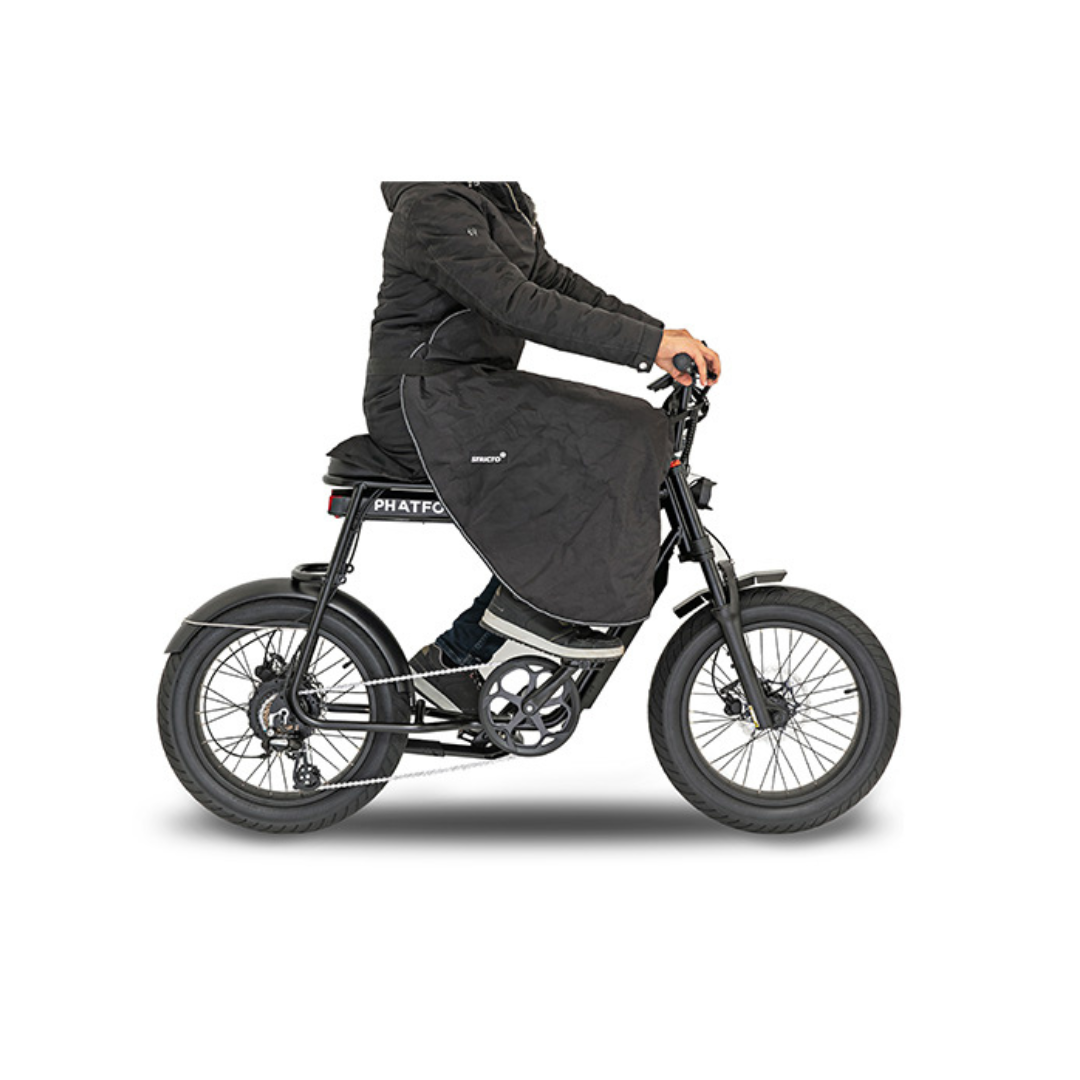 Beinschutz mit Aufbewahrungstasche Fatbike Universal Schwarz