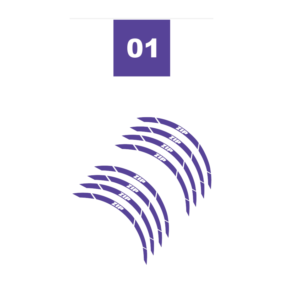 Velgstickers 10 Inch Velg Stuks Piaggio Zip