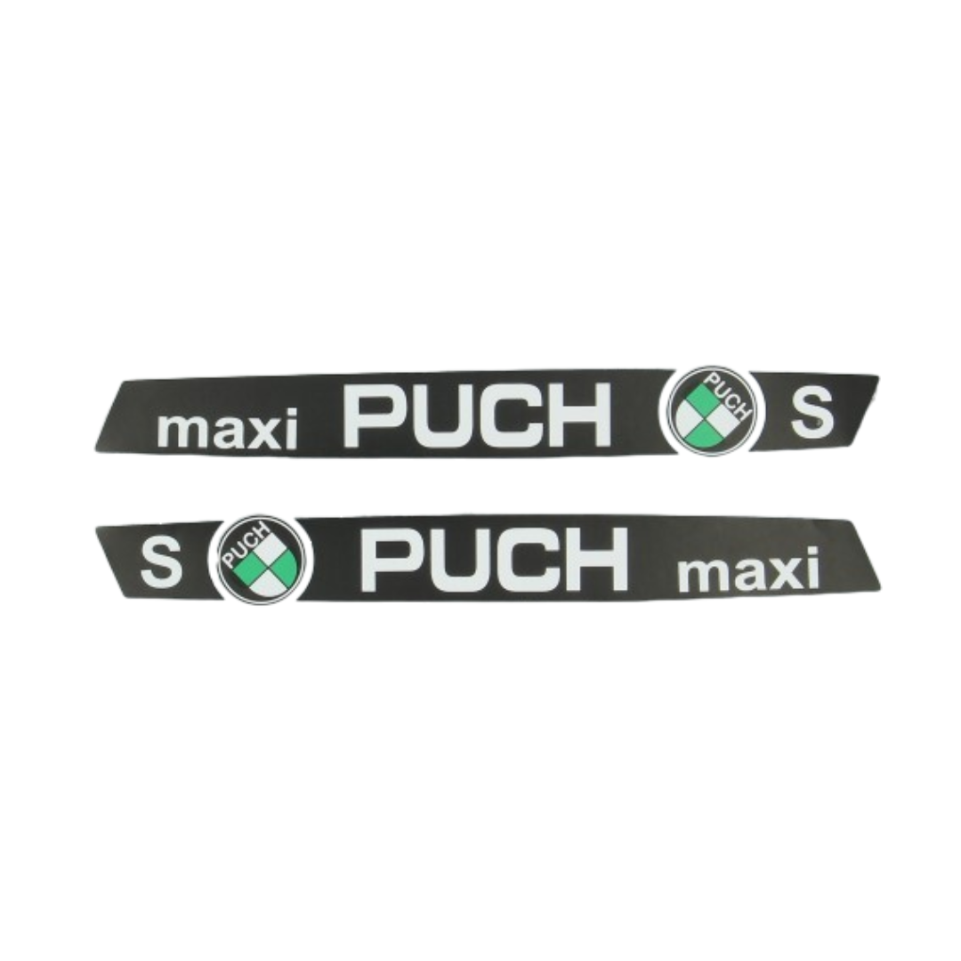 Sticker set black/chrome puch maxi s