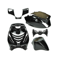 SP Kappenset Piaggio Zip Glans Zwart
