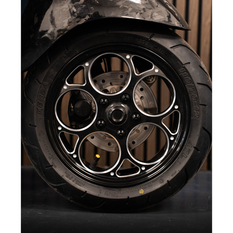 Velgenset Maru’s Style Shiny Black / Zilver Vespa Sprint/Primavera