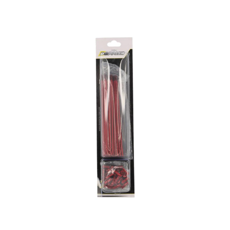 Spaakset Achterwiel Doppler 195MM + 199MM 36-Delig Rood Derbi Senda