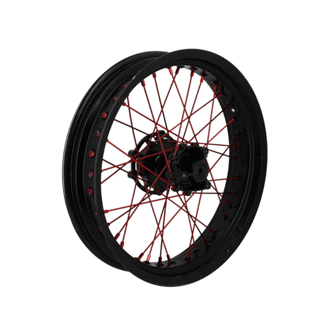 Spaakset Voorwiel Doppler 195MM 36-Delig Rood Derbi Senda
