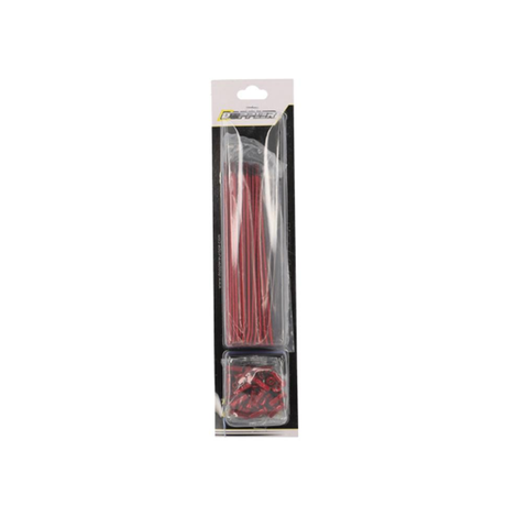 Spaakset Voorwiel Doppler 195MM 36-Delig Rood Derbi Senda