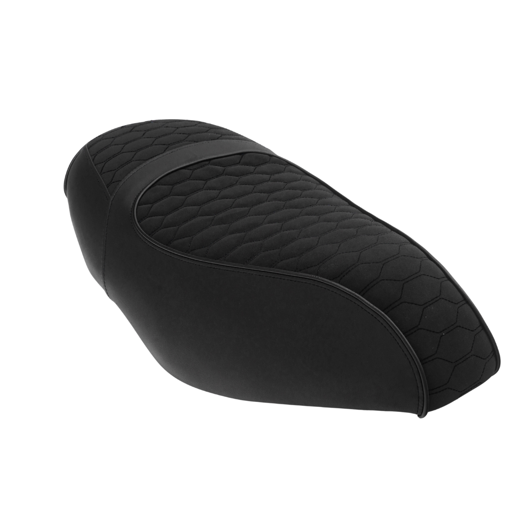 Fenom Saddle Cover Alcantara Look Black Piaggio Zip