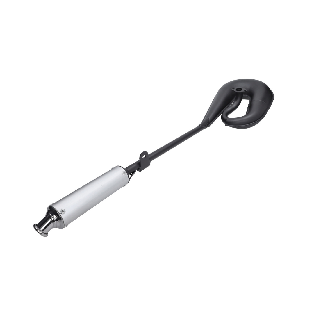 Tecno Circuit Black/Aluminum Exhaust Puch Maxi