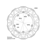 Polini Wave Brake Disc 240MM Gilera Runner 125/180cc Dual Disc