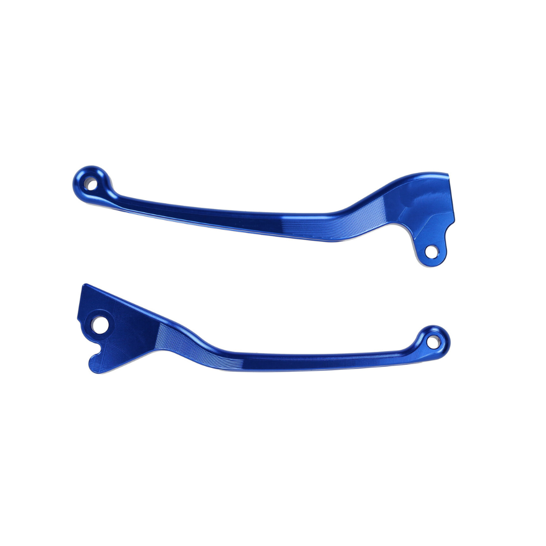 Blaue Fast Arrow Pro CNC Bremshebel-Set für Einzel-Scheibe Gilera Runner 50-180cc 2 Takt