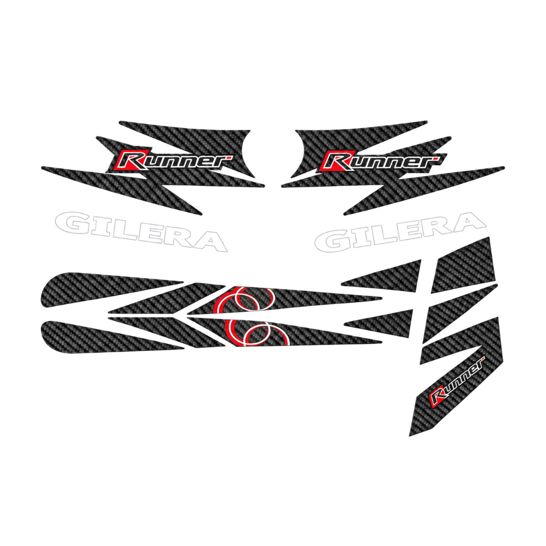 Aufkleber-Set Carbon Gilera Runner Original