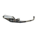 Uitlaat Compleet Tecno Estoril Blank/Aluminium Tomos A35
