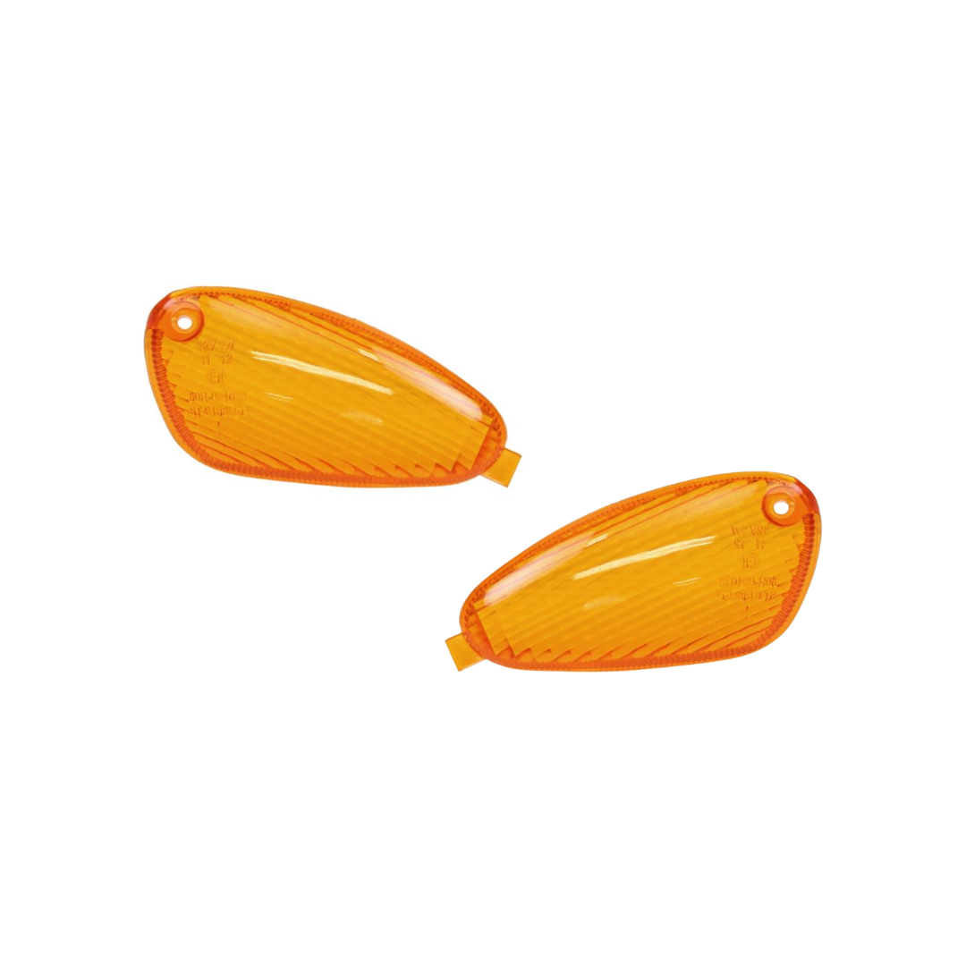 Knipperlichtglas Set Voorkant Oranje Gilera Runner