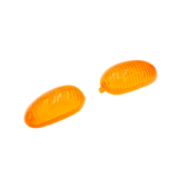 Turn Signal Lens Set Front Orange Piaggio Typhoon