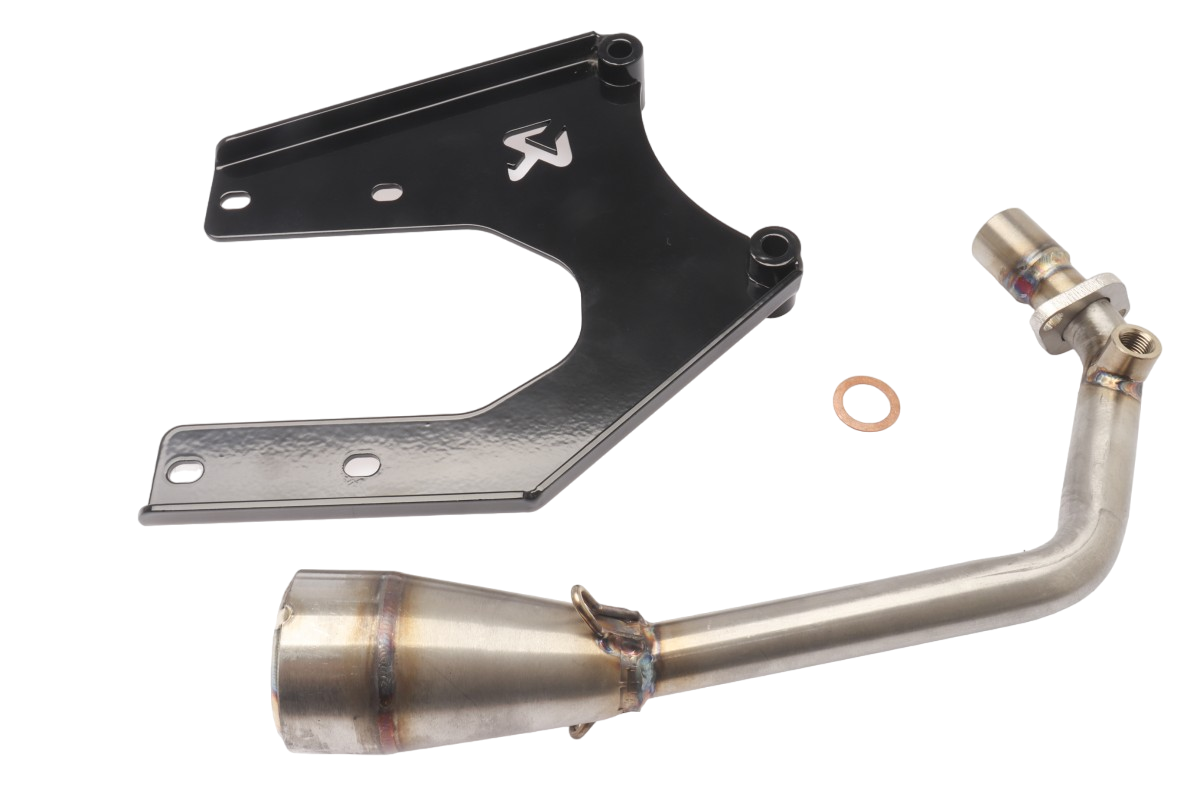 Akrapovic Uitlaat + Bocht Piaggio Zip / Vespa Sprint 4T3V IGET Euro 5