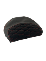 Housse de selle Alcantara et Carbone Piaggio Zip Noir/Rouge Custom