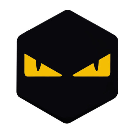 3D Front Cap Logo/Sticker Evil Eyes Zip